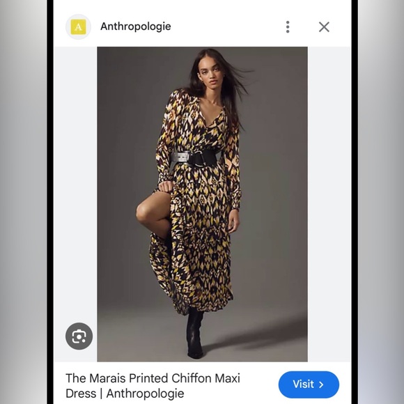 Anthropologie Marais Chiffon Sheer Dress - Picture 4 of 4